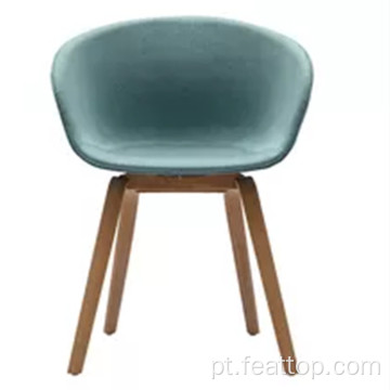 Cadeira de sala de jantar verde escuro confortável